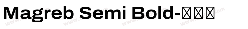 Magreb Semi Bold字体转换